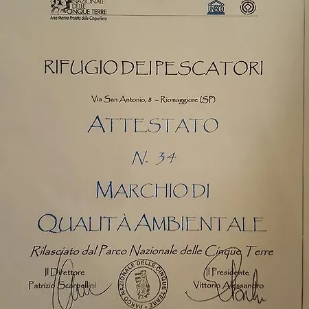 Rifugio Dei Pescatori * Riomaggiore